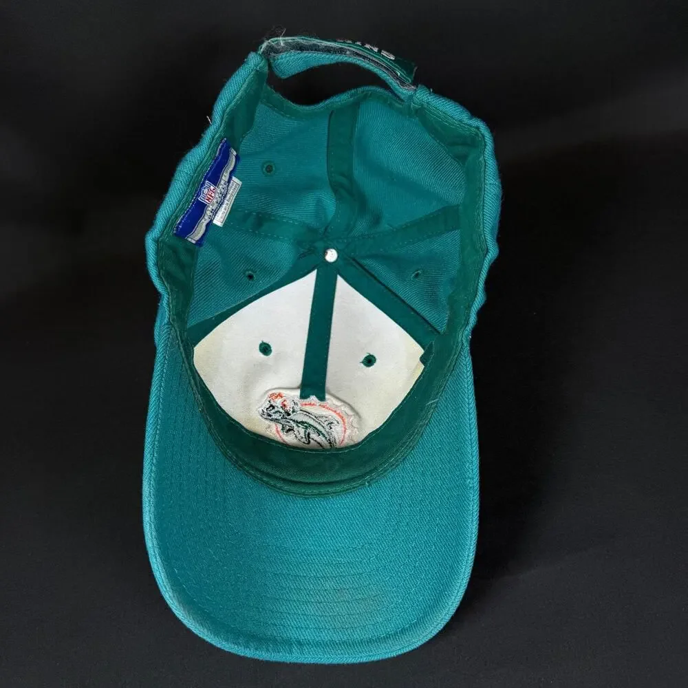 MIAMI DOLPHINS NFL Football Reebok Aqua Hat Baseball Cap Adjustable Hook & Loop